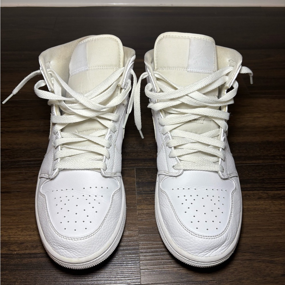 Size 10 - Jordan 1 Mid Triple White